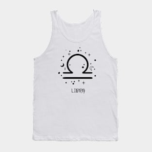 Libra Celestial Zodiac Sign Symbol Tank Top